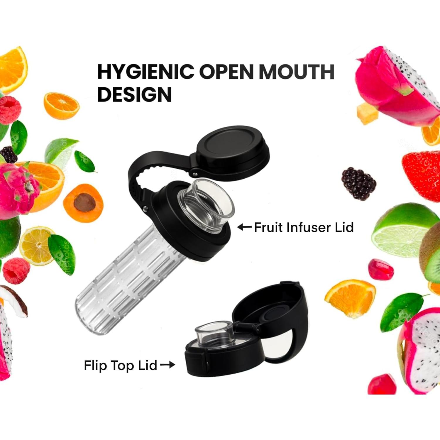 Botella Infusora Aquafault 1000ml Acero Inoxidable A Prueba de Fugas