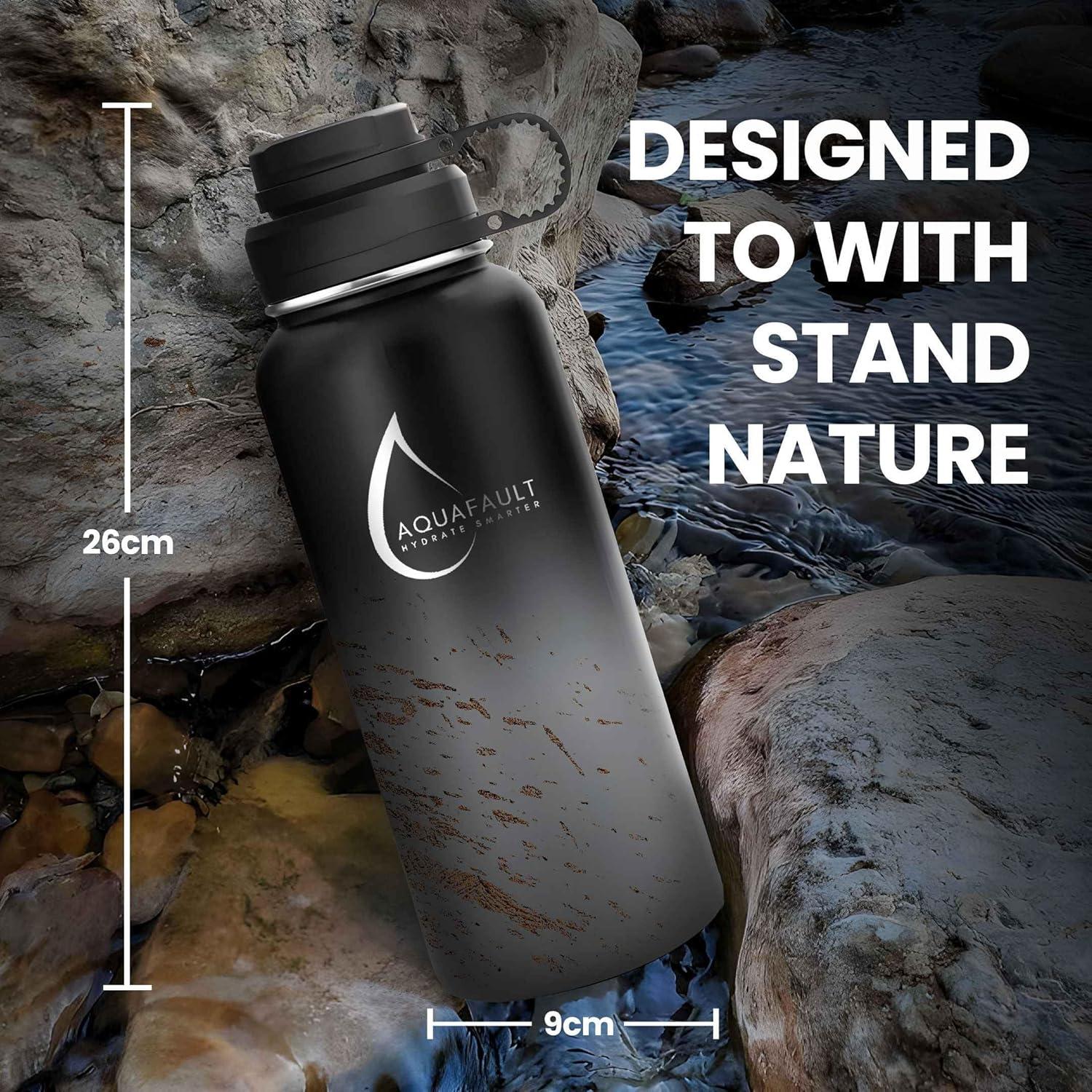 Botella Infusora Aquafault 1000ml Acero Inoxidable A Prueba de Fugas