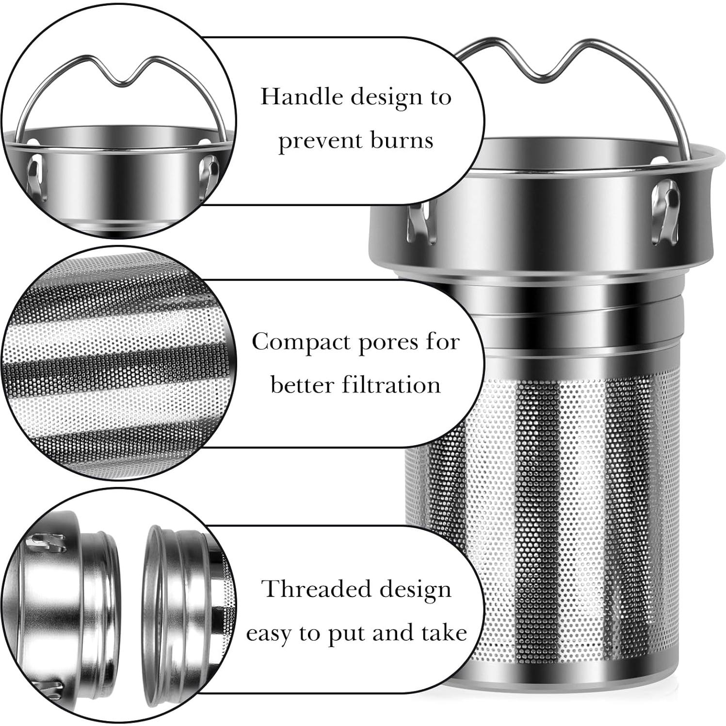 Infusor de Té Linkidea 2 Pack Acero Inoxidable Compatible CamelBak