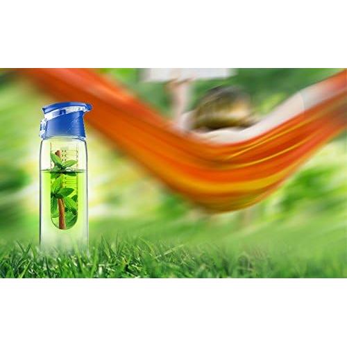 Botella Infusora de Agua Asobu Sabor a Fruta 590 ml Azul