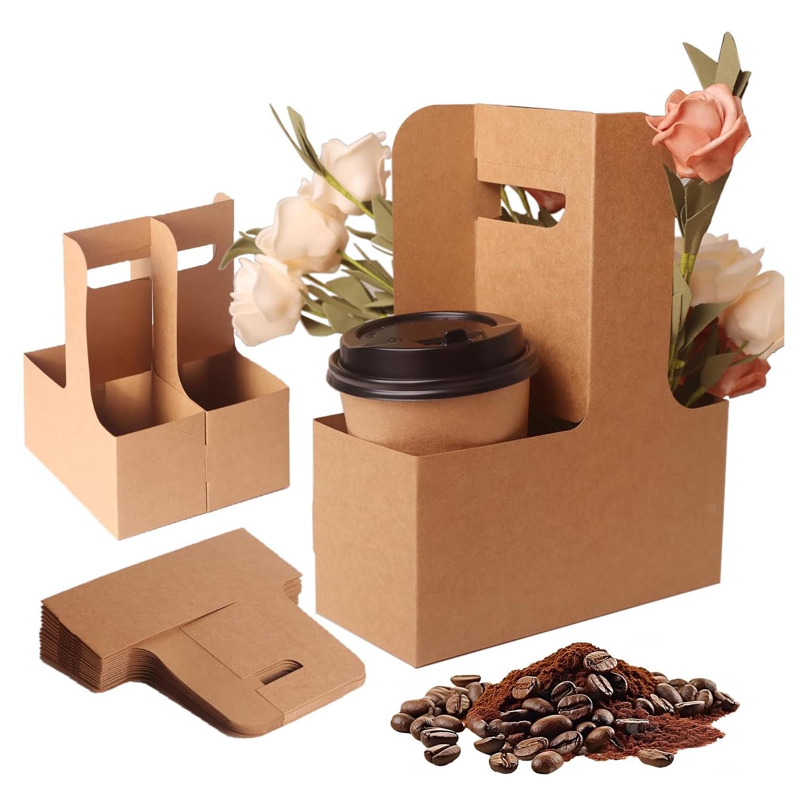 Soporte para Bebidas de 2 Tazas Kraft BKISVWCSop - Paquete de 25