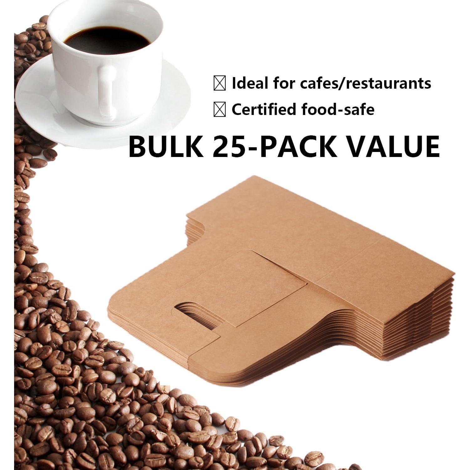 Soporte para Bebidas de 2 Tazas Kraft BKISVWCSop - Paquete de 25