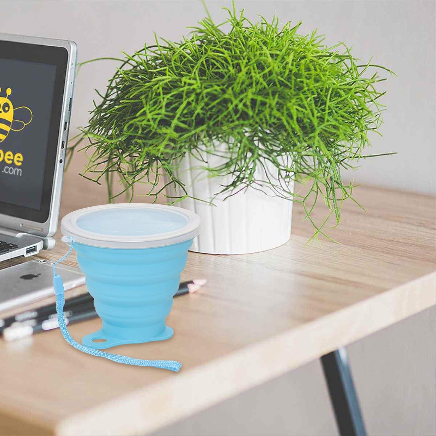 Tazas de Silicona Plegables Nanaborn 270ml para Camping - 2 Unidades