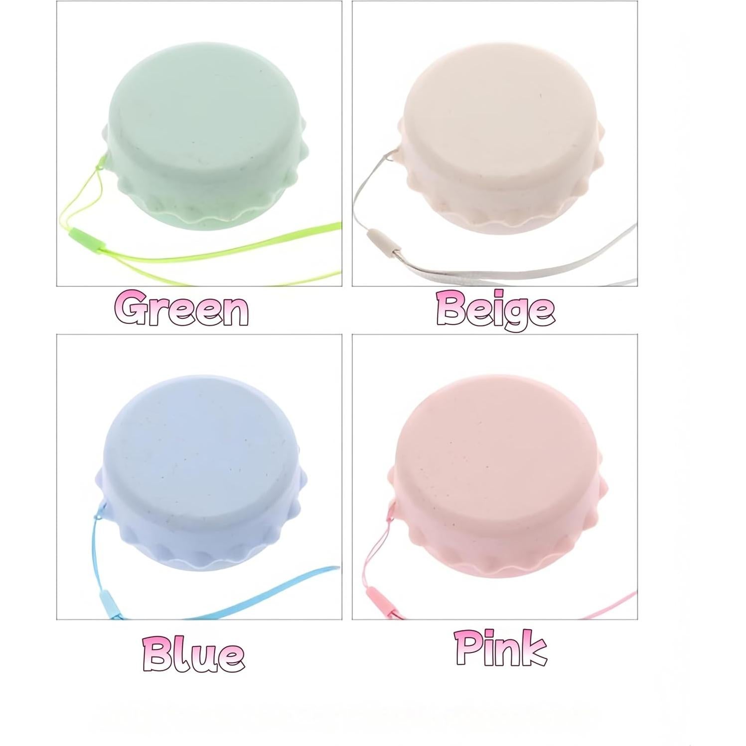 Taza de Viaje Plegable FANBODTA 130ml 4-Pack a Prueba de Fugas