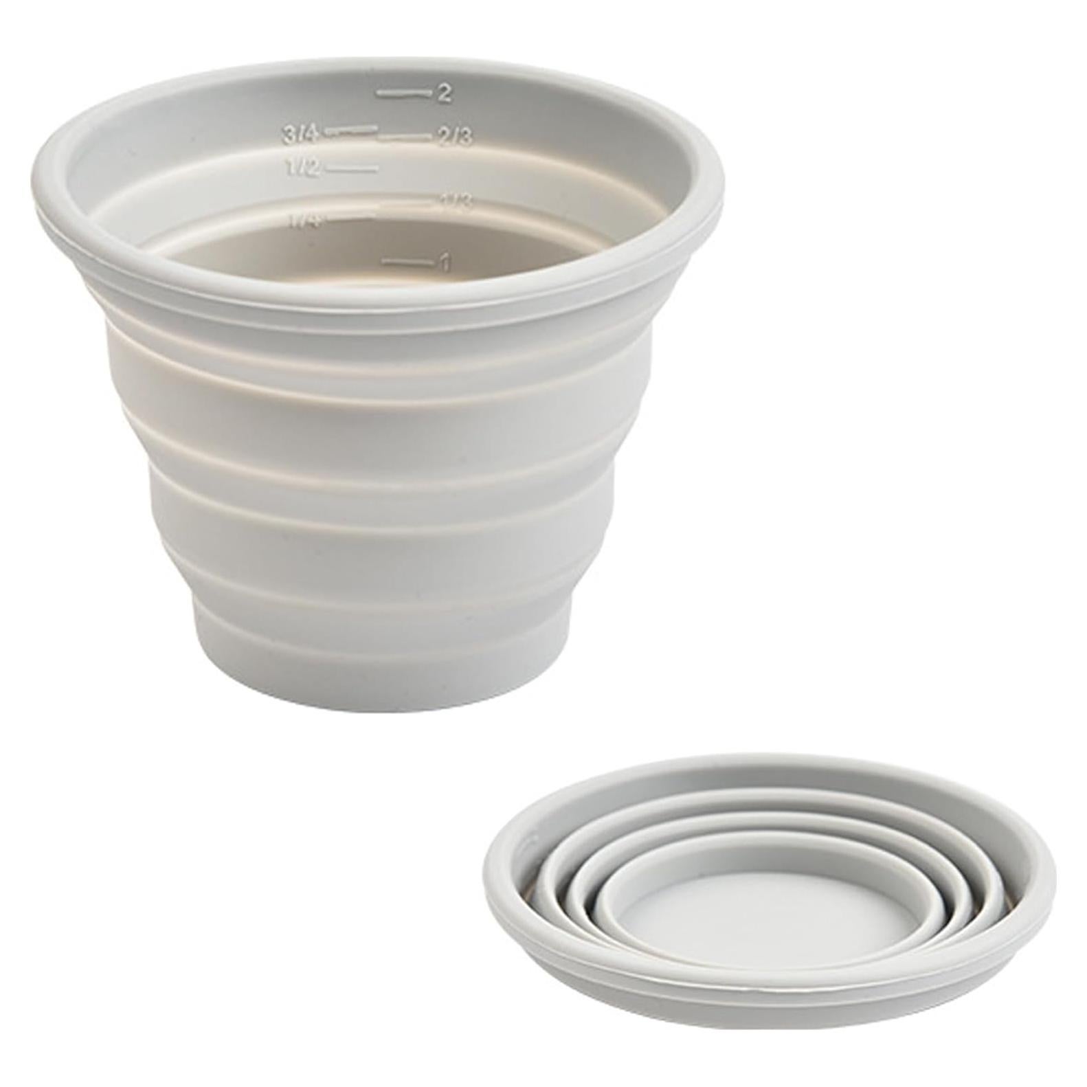 Taza Plegable de Silicona Carimee 300ml para Viaje y Camping