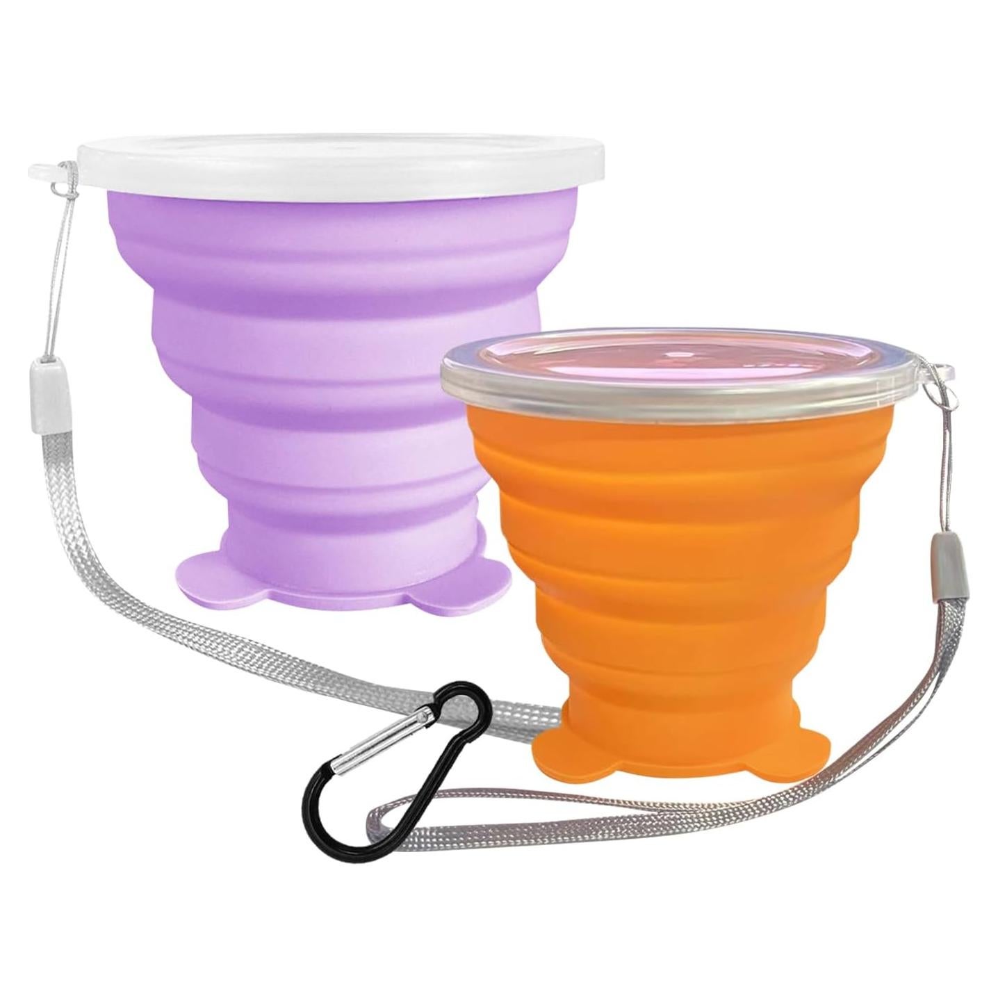 Tazas Plegables de Silicona Nintora-C 180ml - 2 Piezas