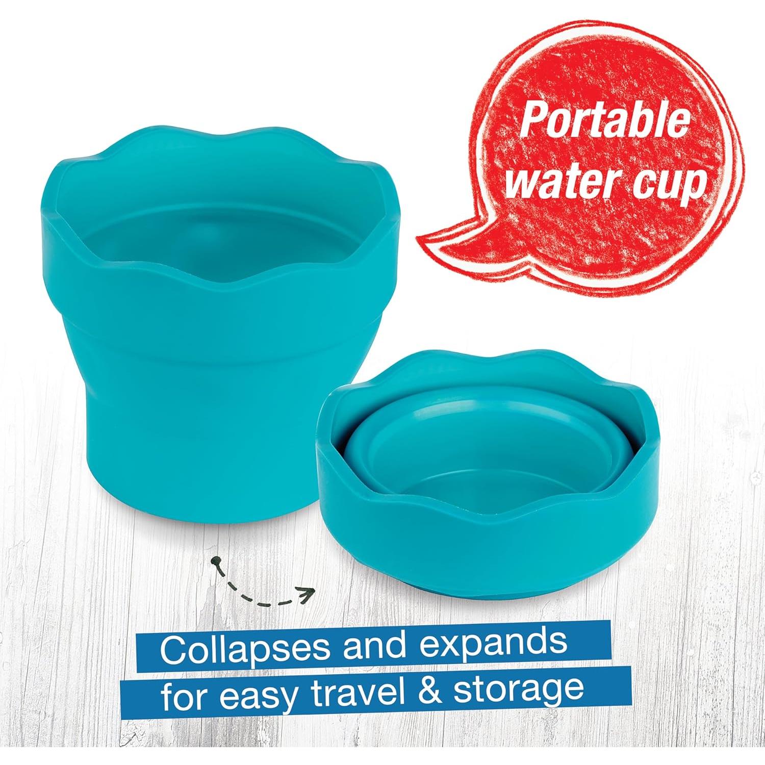 Taza de Agua Plegable Faber-Castell 350ml para Pintura