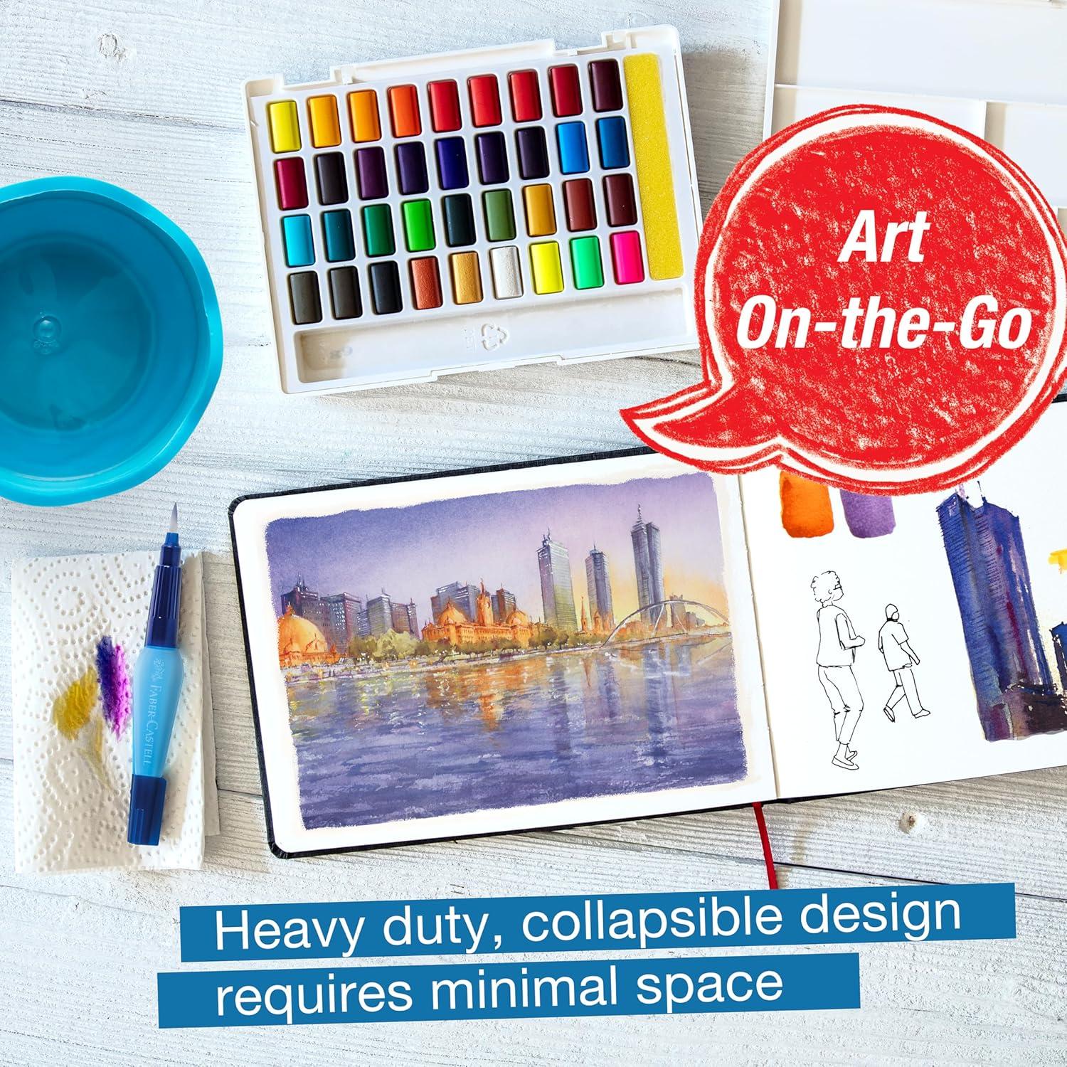 Taza de Agua Plegable Faber-Castell 350ml para Pintura