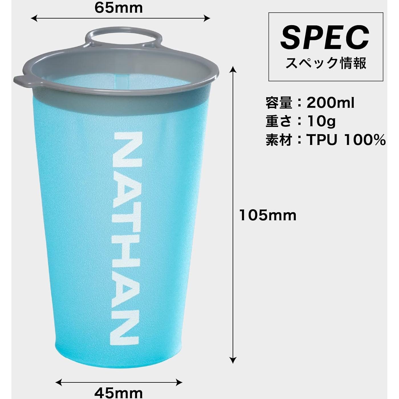 Taza Reutilizable Nathan NS40320 Azul y Blanca - Paquete de 2