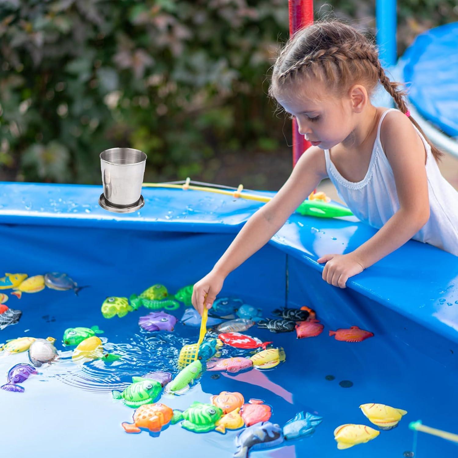 Tazas Plegables Guyuyii de Acero Inoxidable - 3 Piezas 75ml, 140ml, 240ml