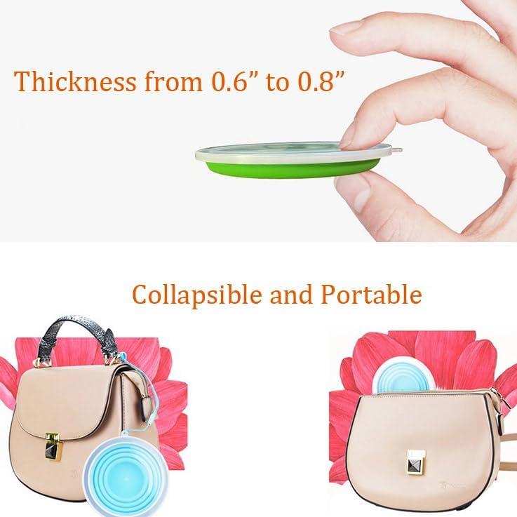 Tazas de Camping Plegables Geolinhome - 3 Tamaños Silicona