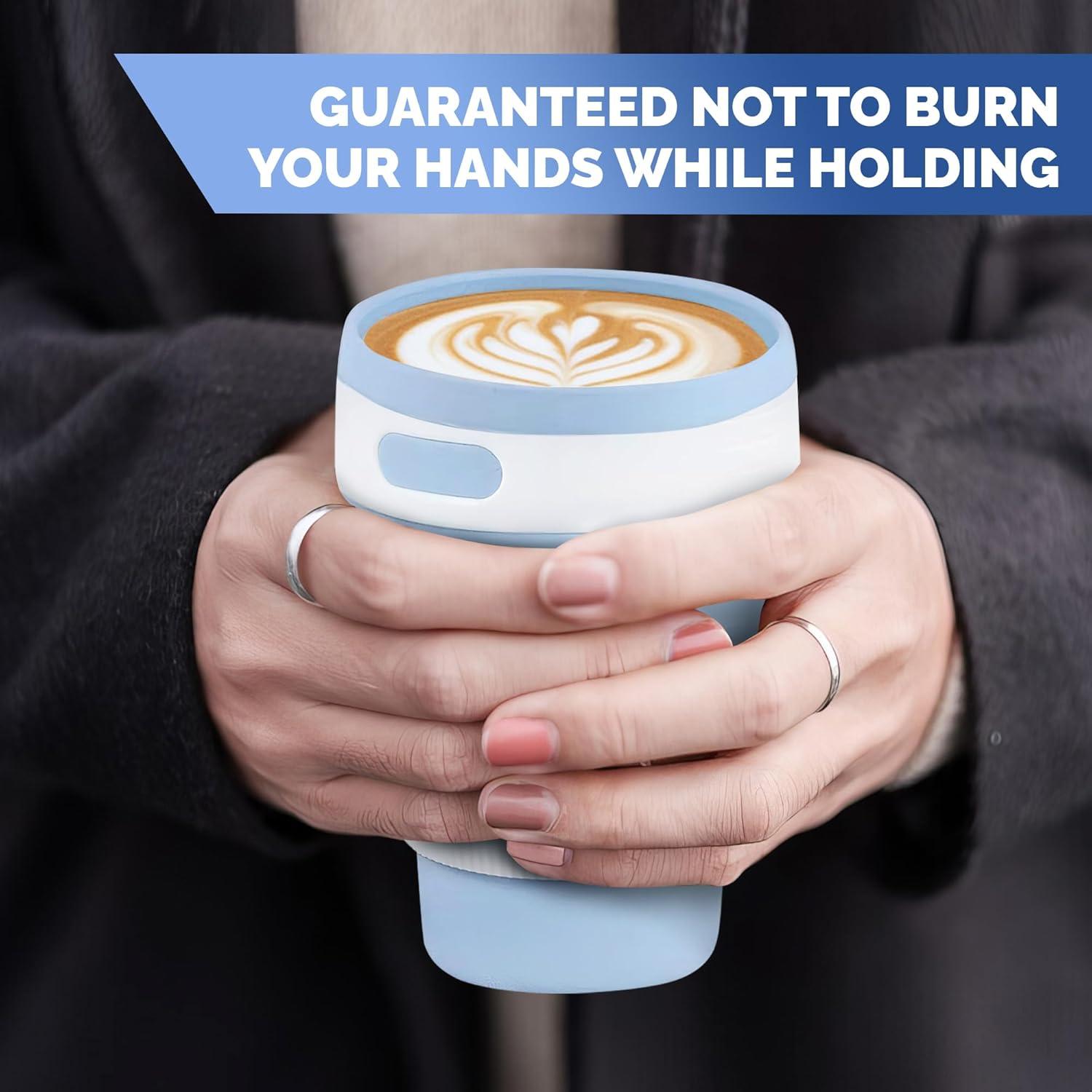 Taza Plegable Reutilizable VIKROM 350ml a Prueba de Fugas