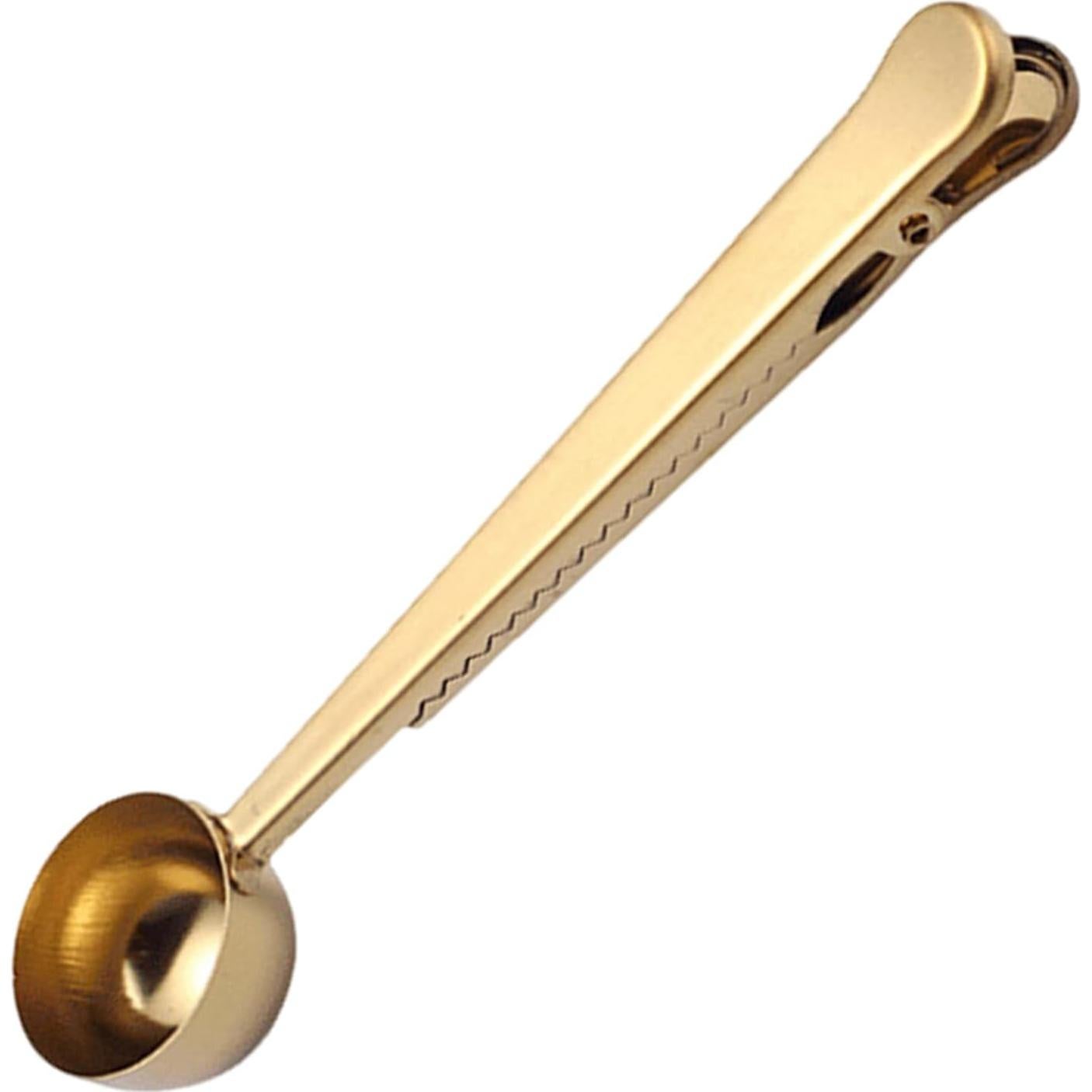 Cuchara Medidora de Café Clip EMVANV Acero Inoxidable Dorado