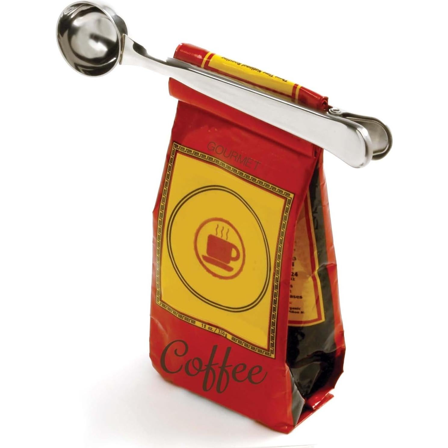 Cucharón de Café Norpro con Clip Acero Inoxidable 19cm 1.5 Cucharadas