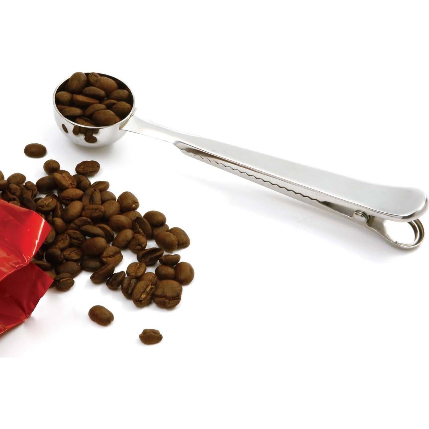 Cucharón de Café Norpro con Clip Acero Inoxidable 19cm 1.5 Cucharadas