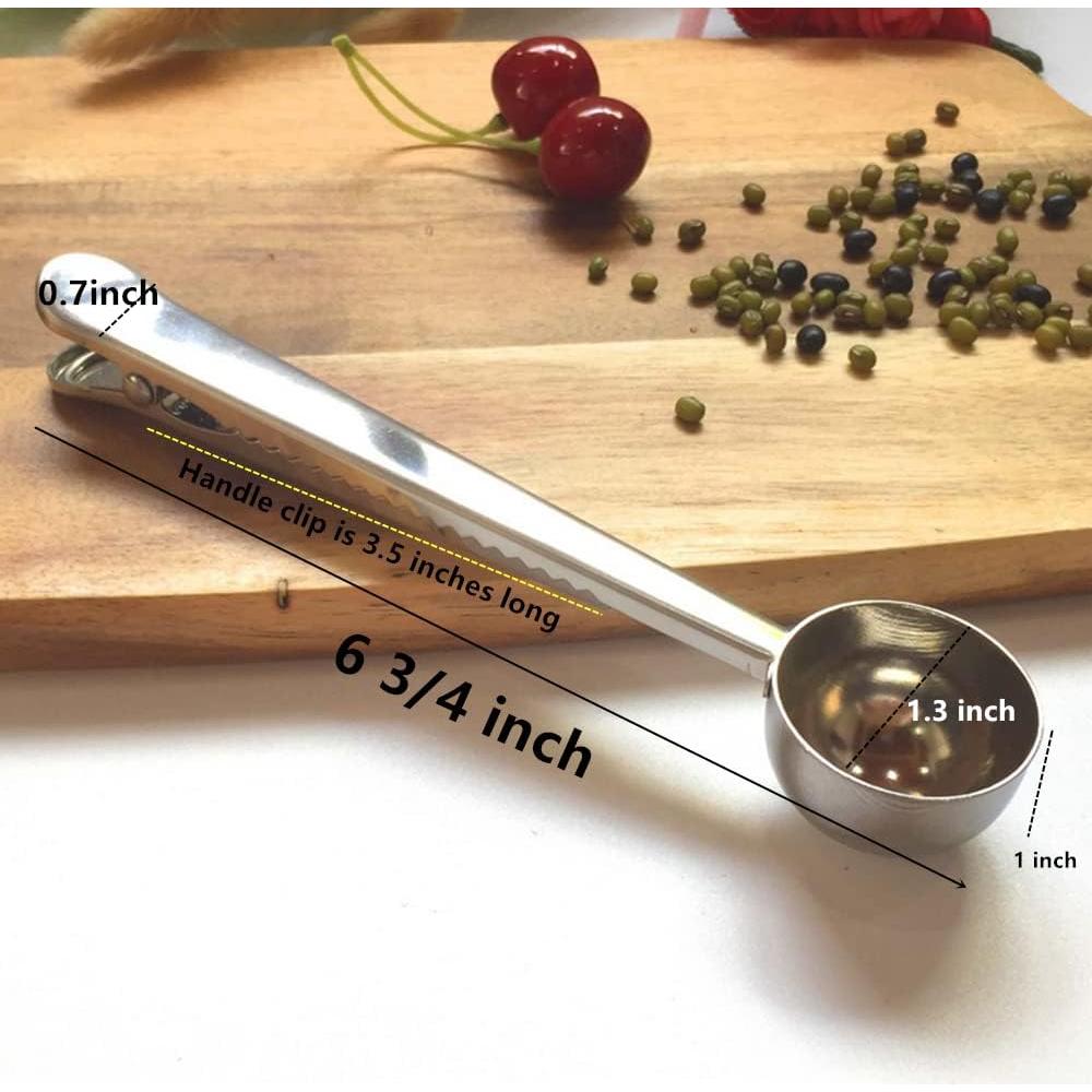 Paquete de 4 cucharas medidoras de acero inoxidable 15 ml