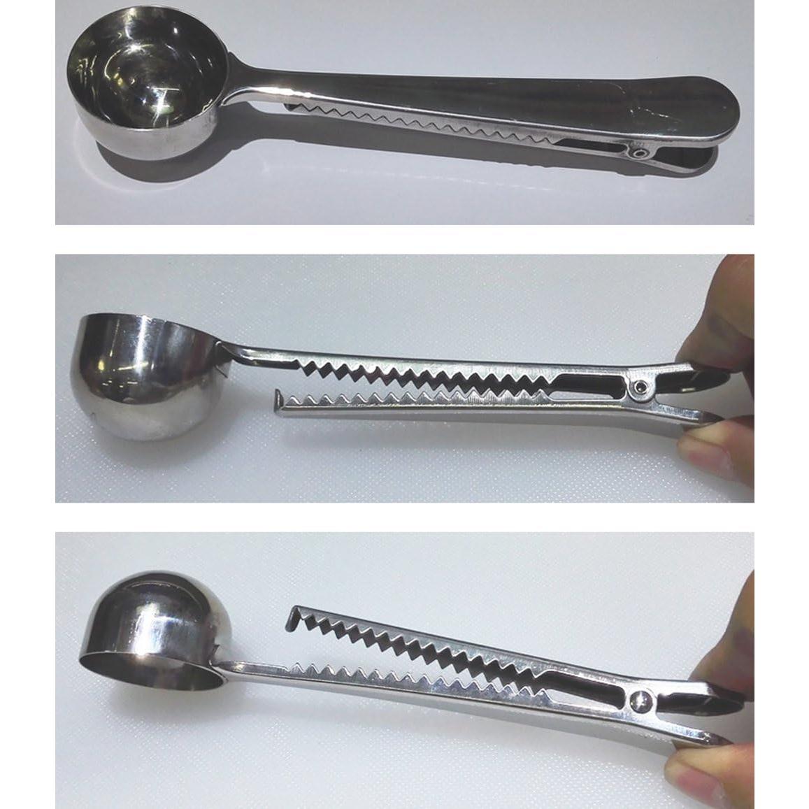 Paquete de 4 cucharas medidoras de acero inoxidable 15 ml