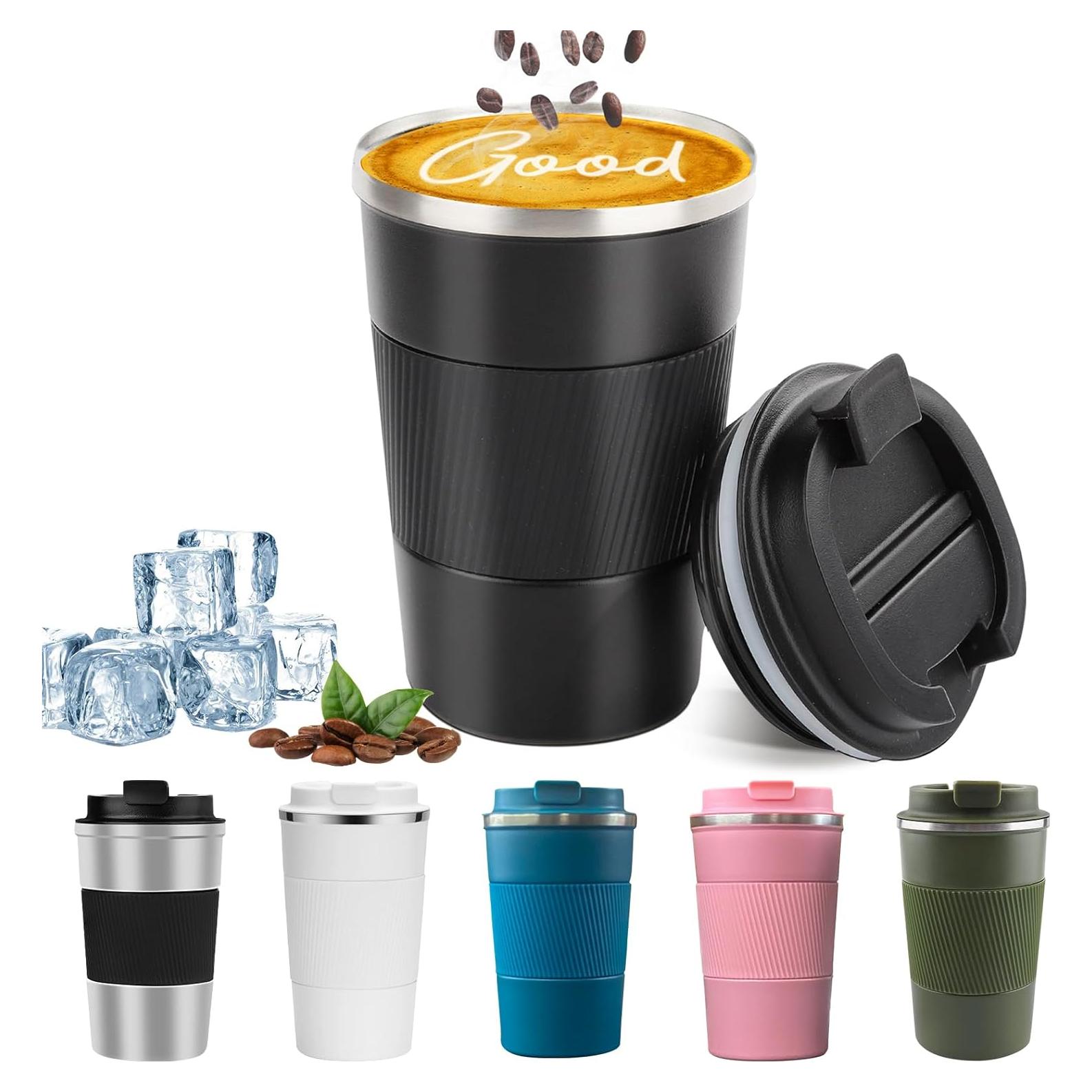 Taza de Café de Viaje YINBAOGE 355 ml Acero Inoxidable Aislada