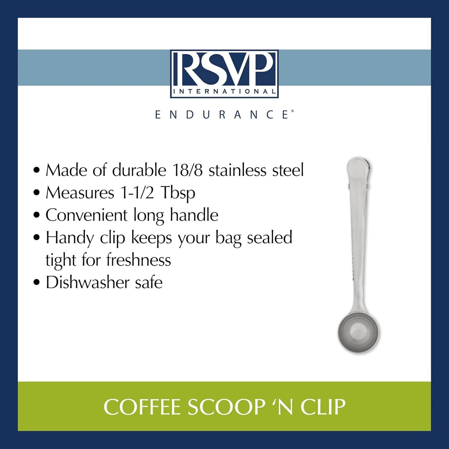 Cuchara para Café RSVP International 1.5 Cucharadas Acero Inoxidable