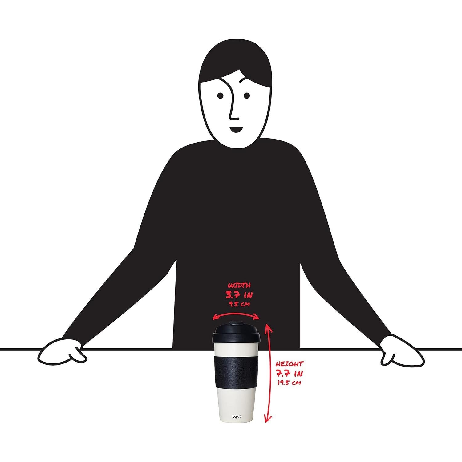 Tazas de Viaje Reutilizables Copco 5237160 Doble Pared 473ml 2 Unidades