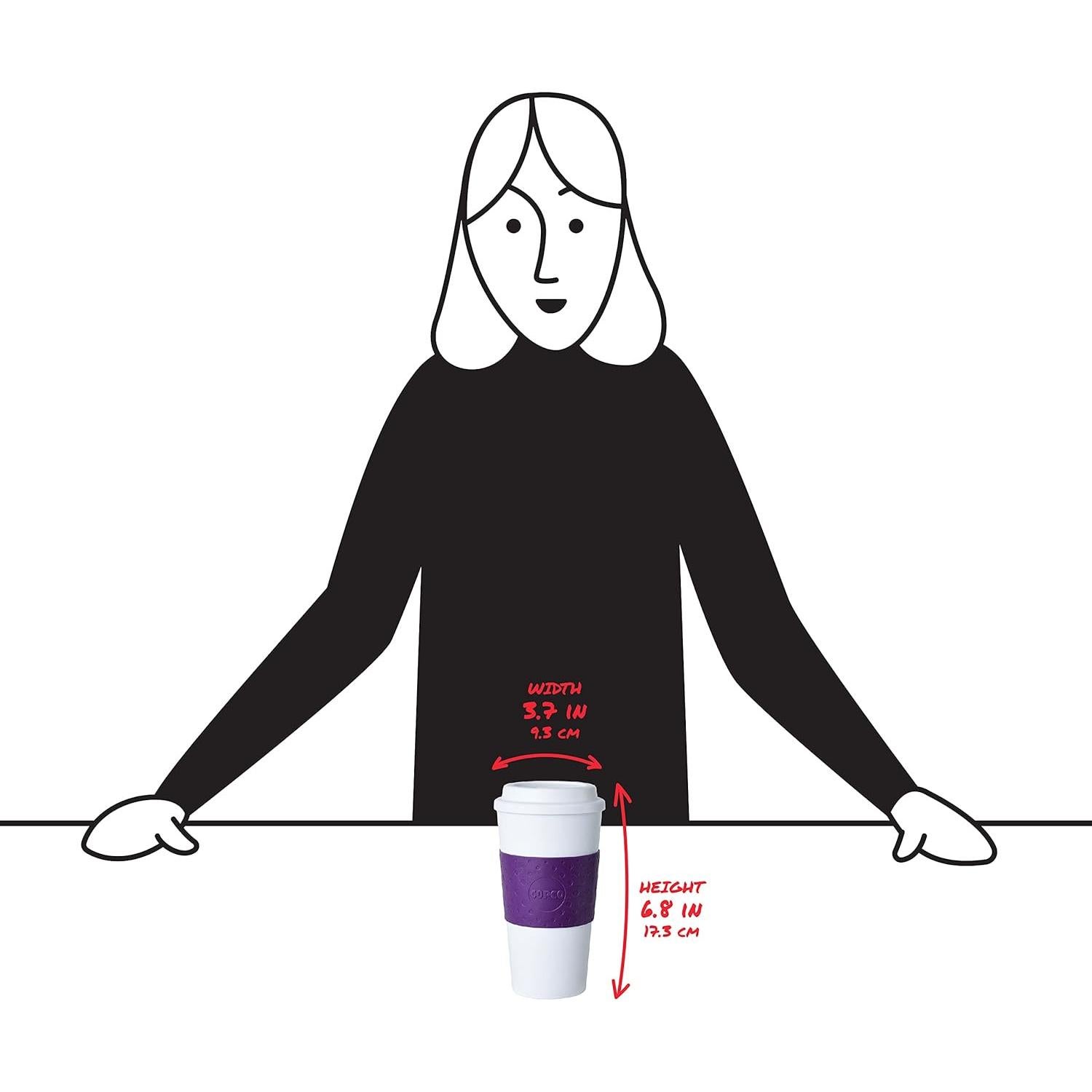 Taza de Viaje Copco Acadia Ciruela 0.47L Doble Pared