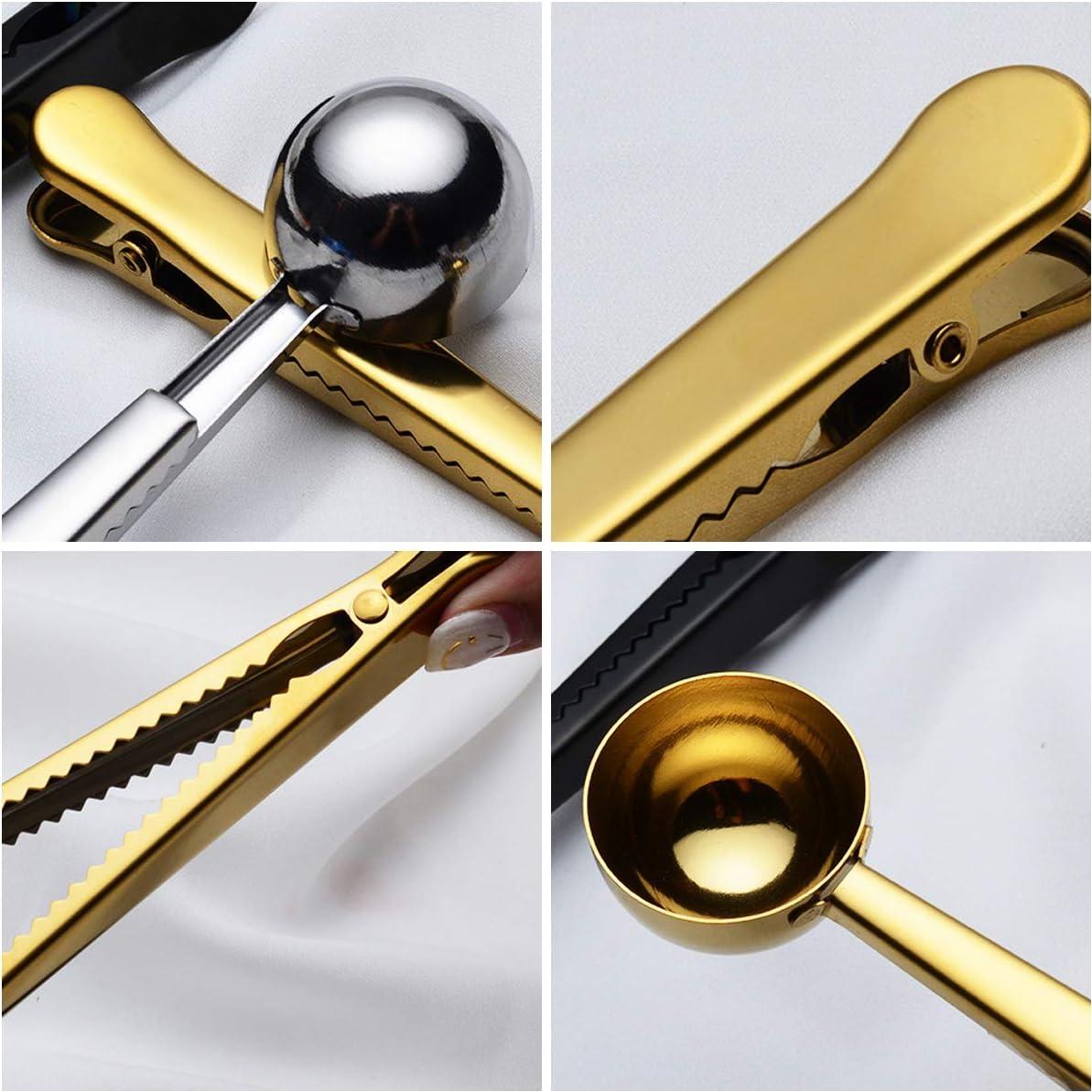 Juego de 3 cucharas medidoras de acero inoxidable ZEARE 20ml