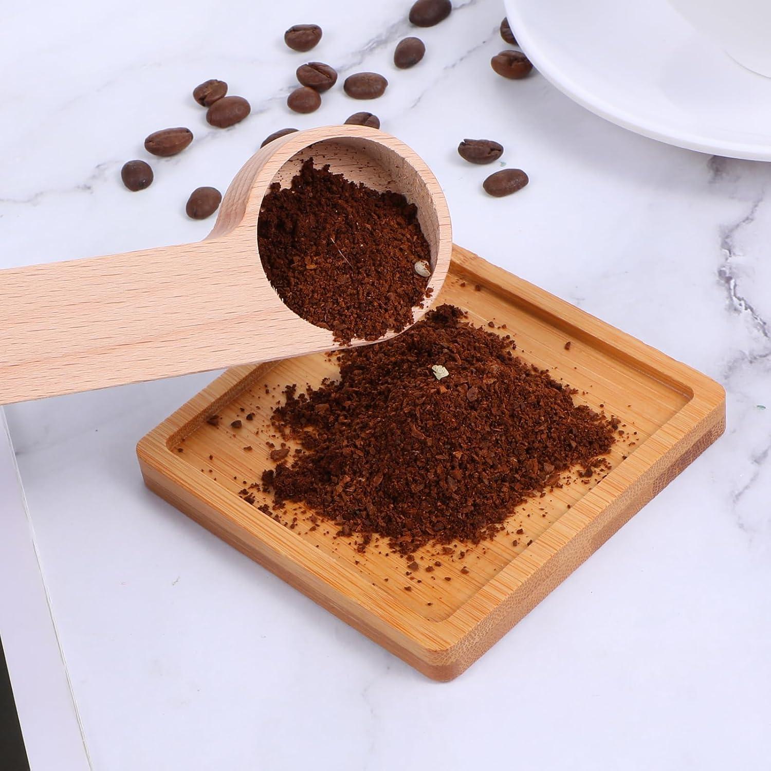 12 Cucharones de Madera con Clip para Bolsas Tobeelec