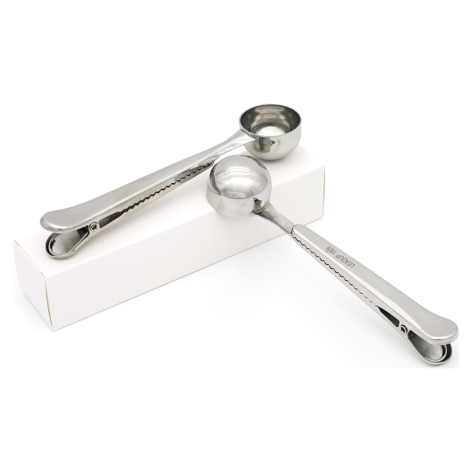 Cucharada Medidora de Café 2 en 1 LEADUP Acero Inoxidable 19 cm