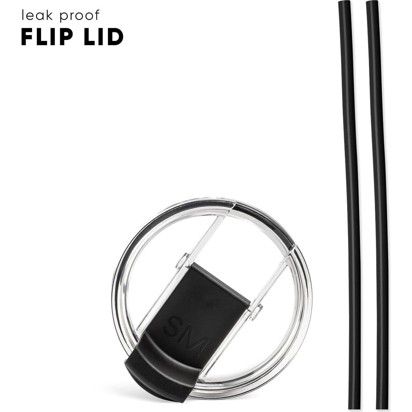 Taza de Viaje Simple Modern Voyager 16oz Acero Inoxidable Negro