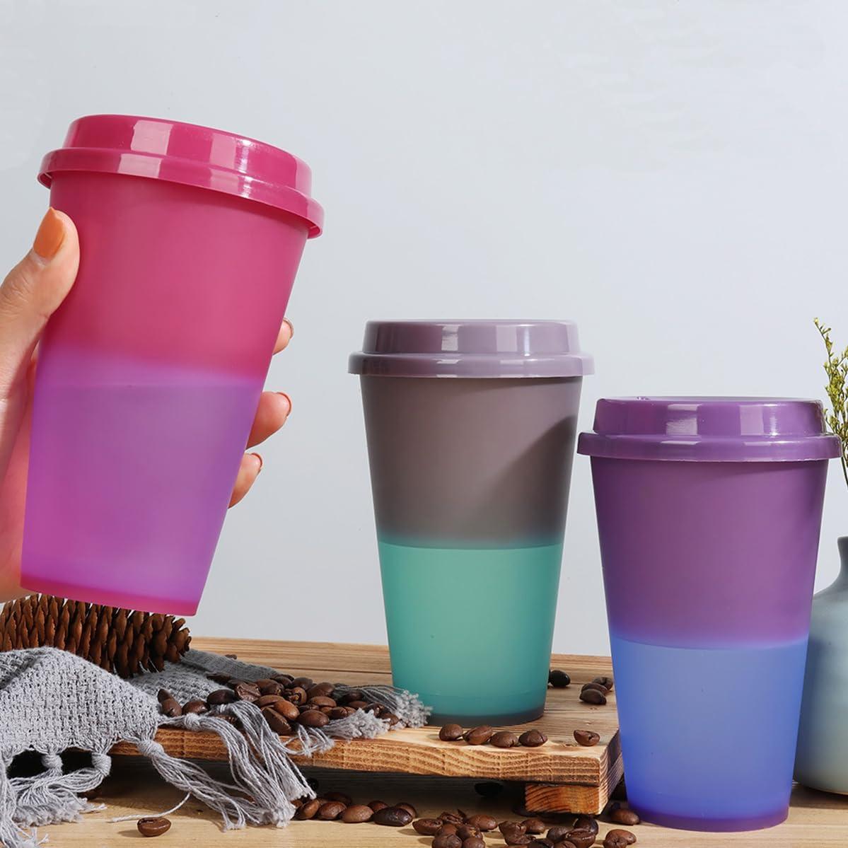 Tazas de café color cambiable Alohastarttg 16 oz - Paquete de 12