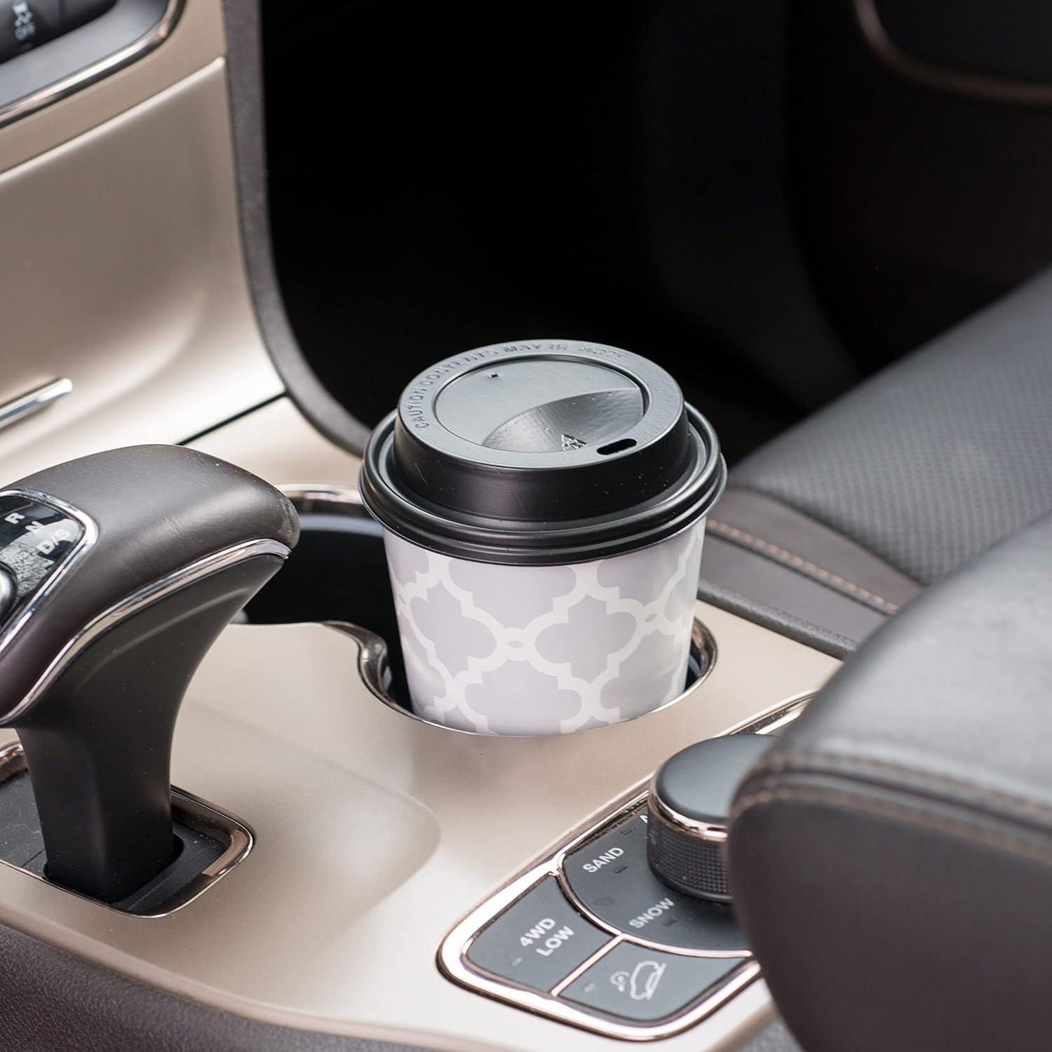 Tazas de papel desechables Hefty 16 oz con tapas - 20 unidades