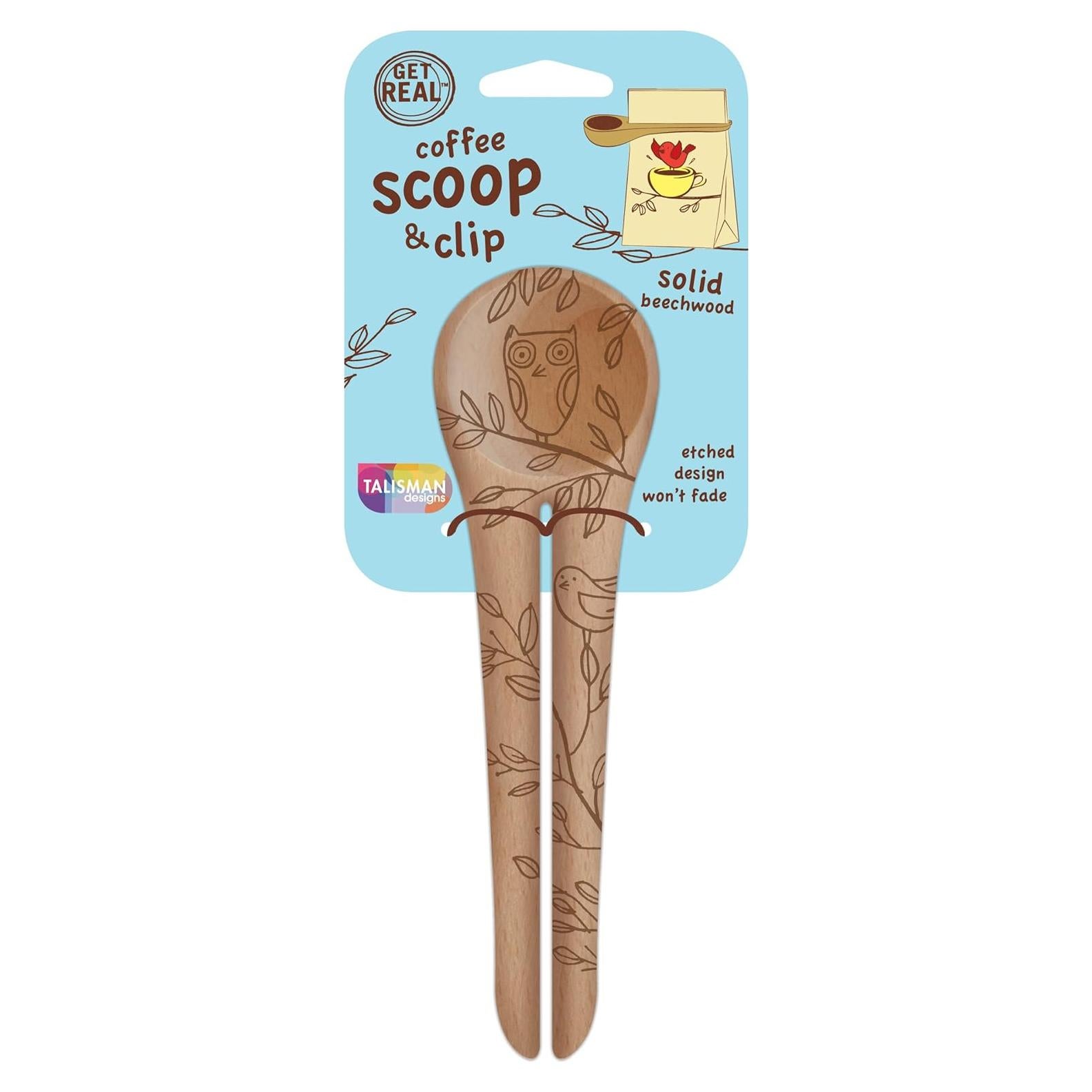 Cuchara de Madera Talisman Designs con Clip 17.8 cm Natural