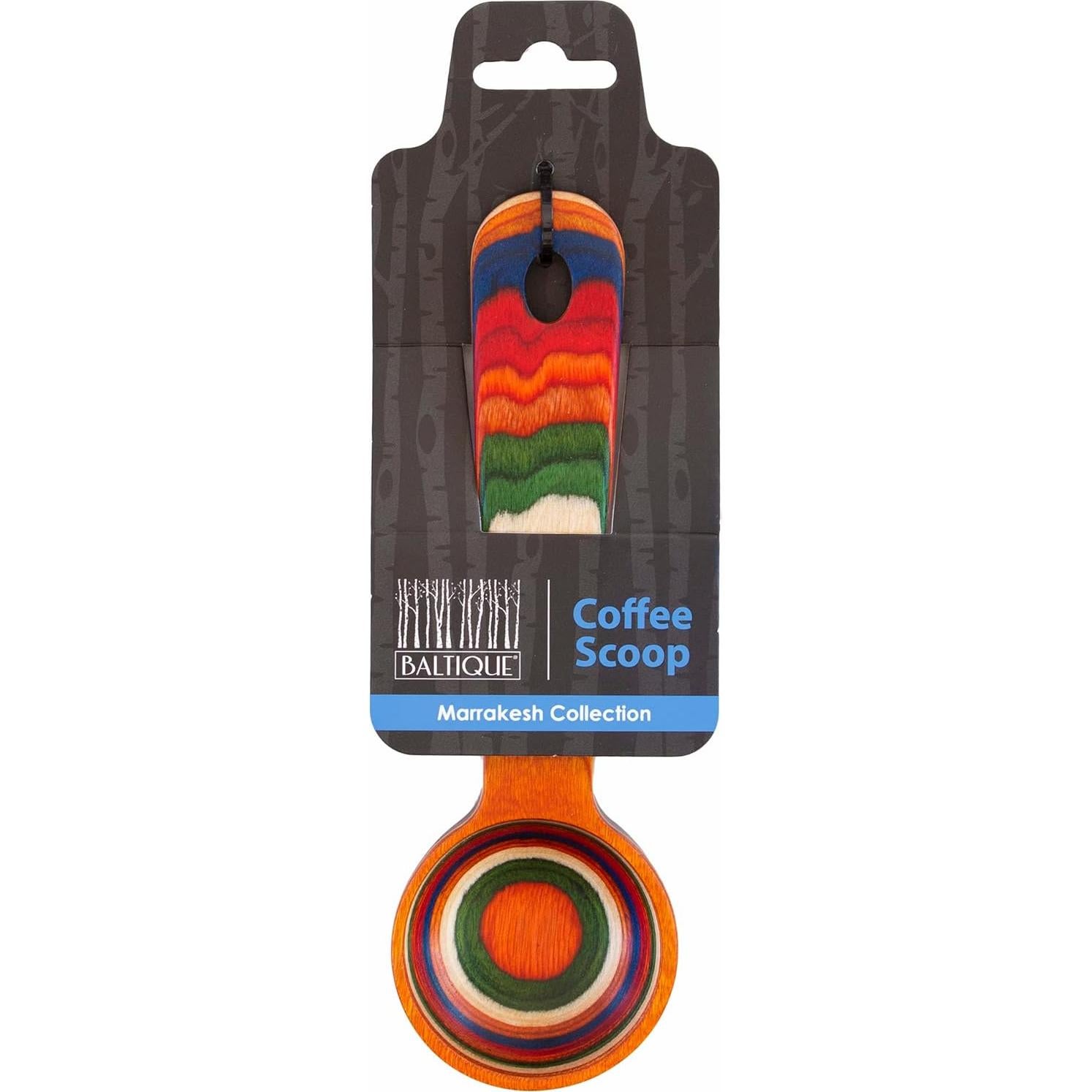 Cucharón de Café Marrakesh Baltique - Madera de Abedul Colorido