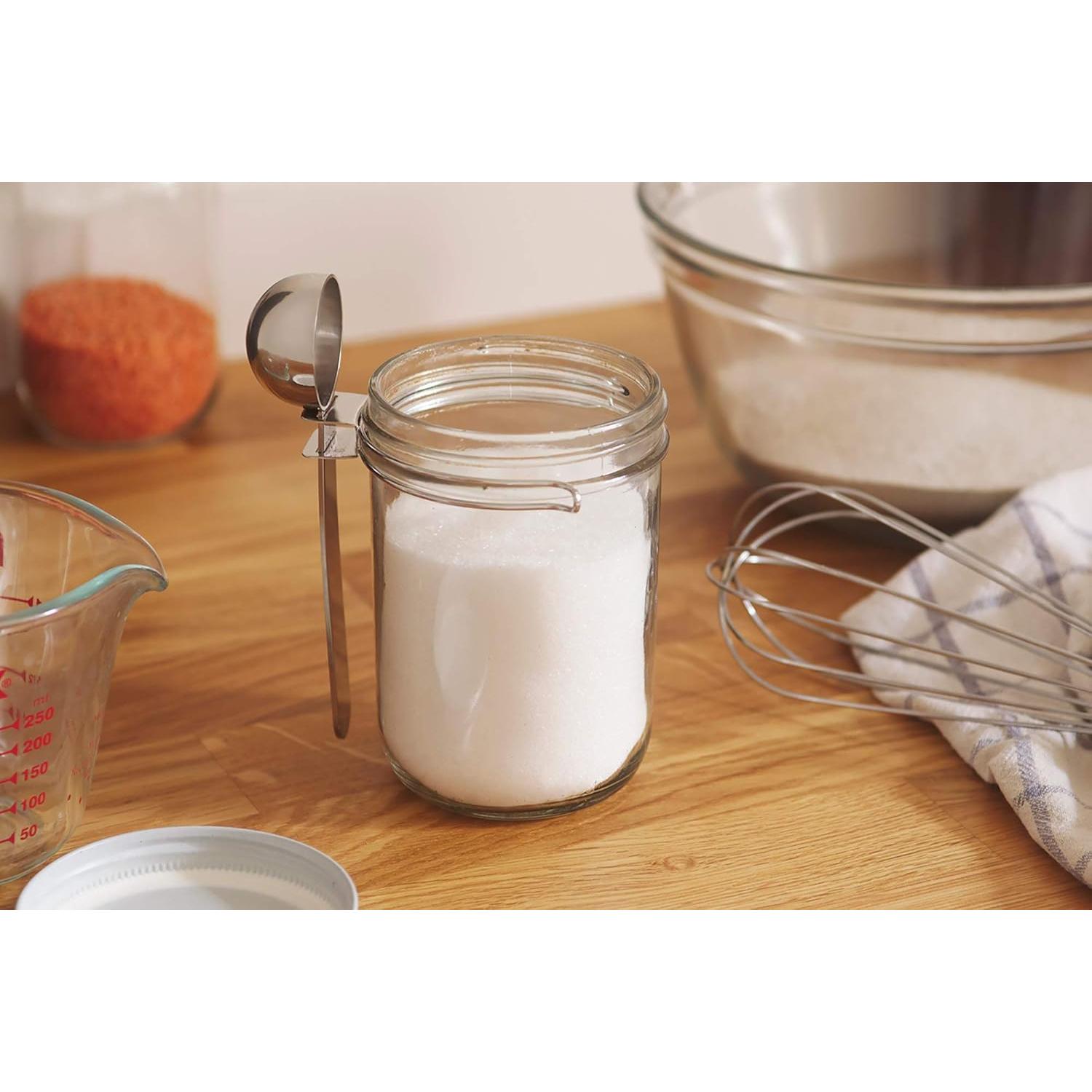 Cucharón de Acero Inoxidable Jarware para Tarros Mason 16 oz