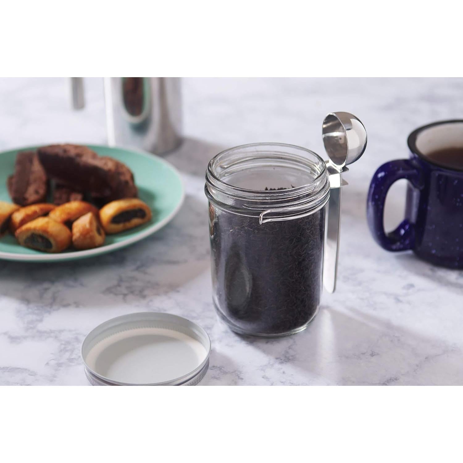 Cucharón de Acero Inoxidable Jarware para Tarros Mason 16 oz