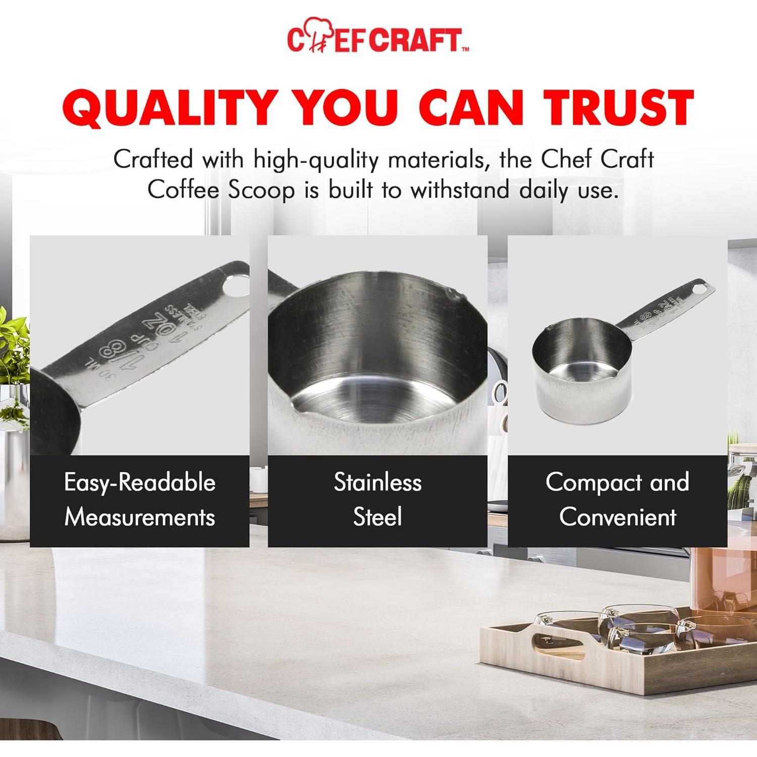 Medidor de Café Chef Craft 30 ml Acero Inoxidable 10 cm