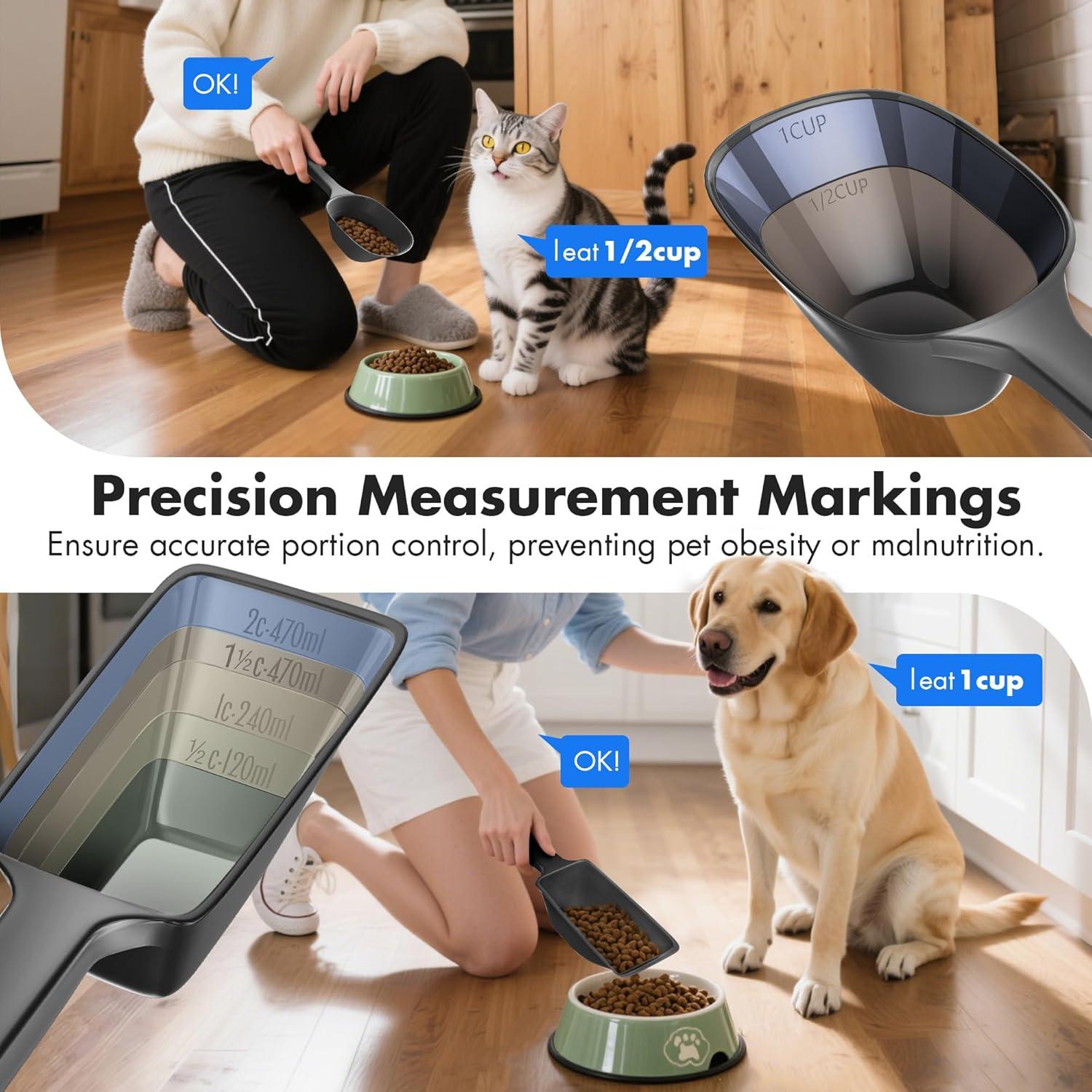 Cucharón de Comida 2 PACK Swesara para Perros y Gatos