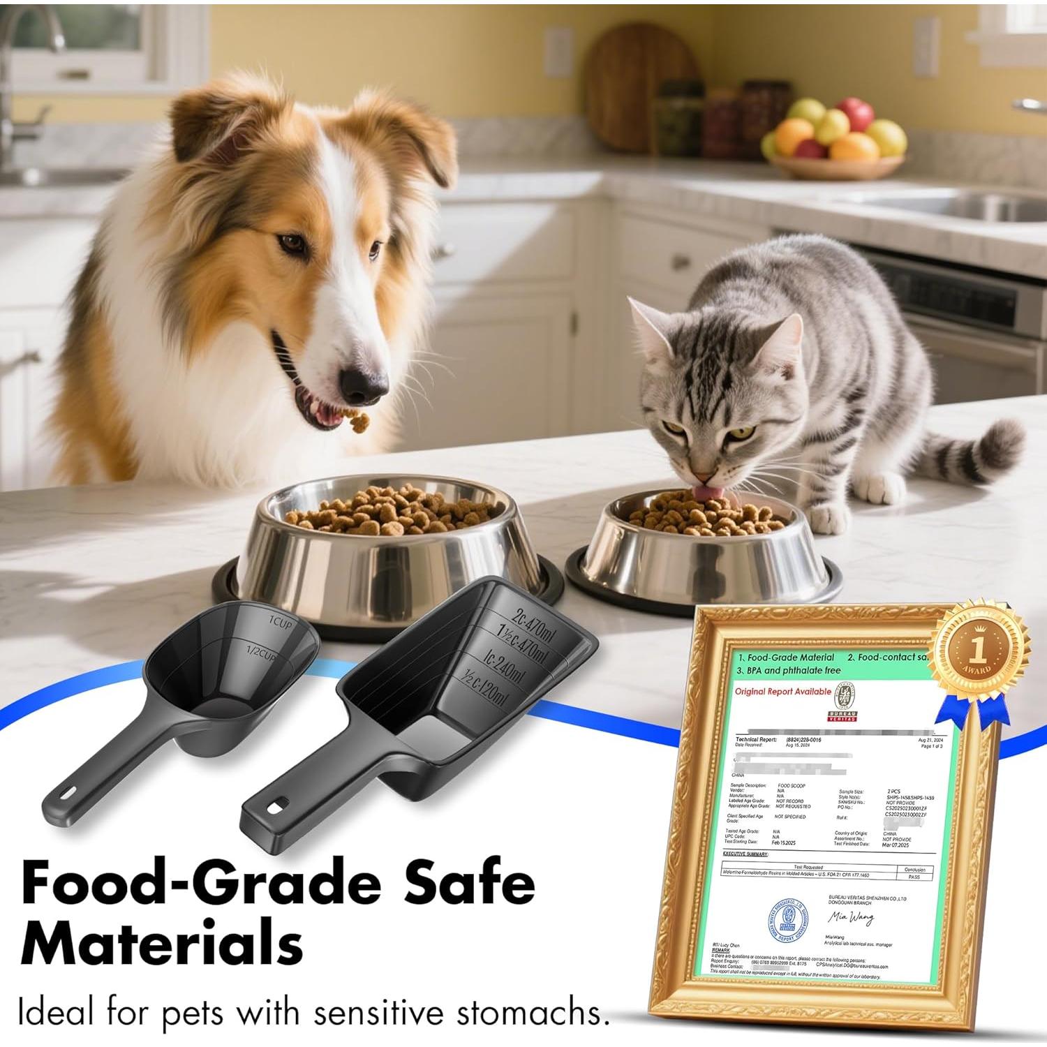 Cucharón de Comida 2 PACK Swesara para Perros y Gatos