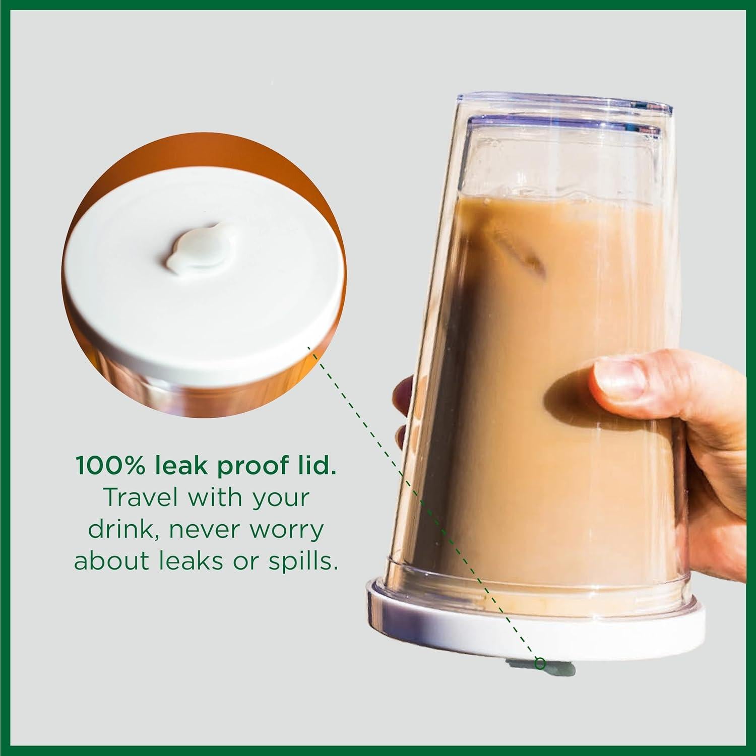 Taza de Café Helado Reutilizable Kensal Home 16 Oz Aislada