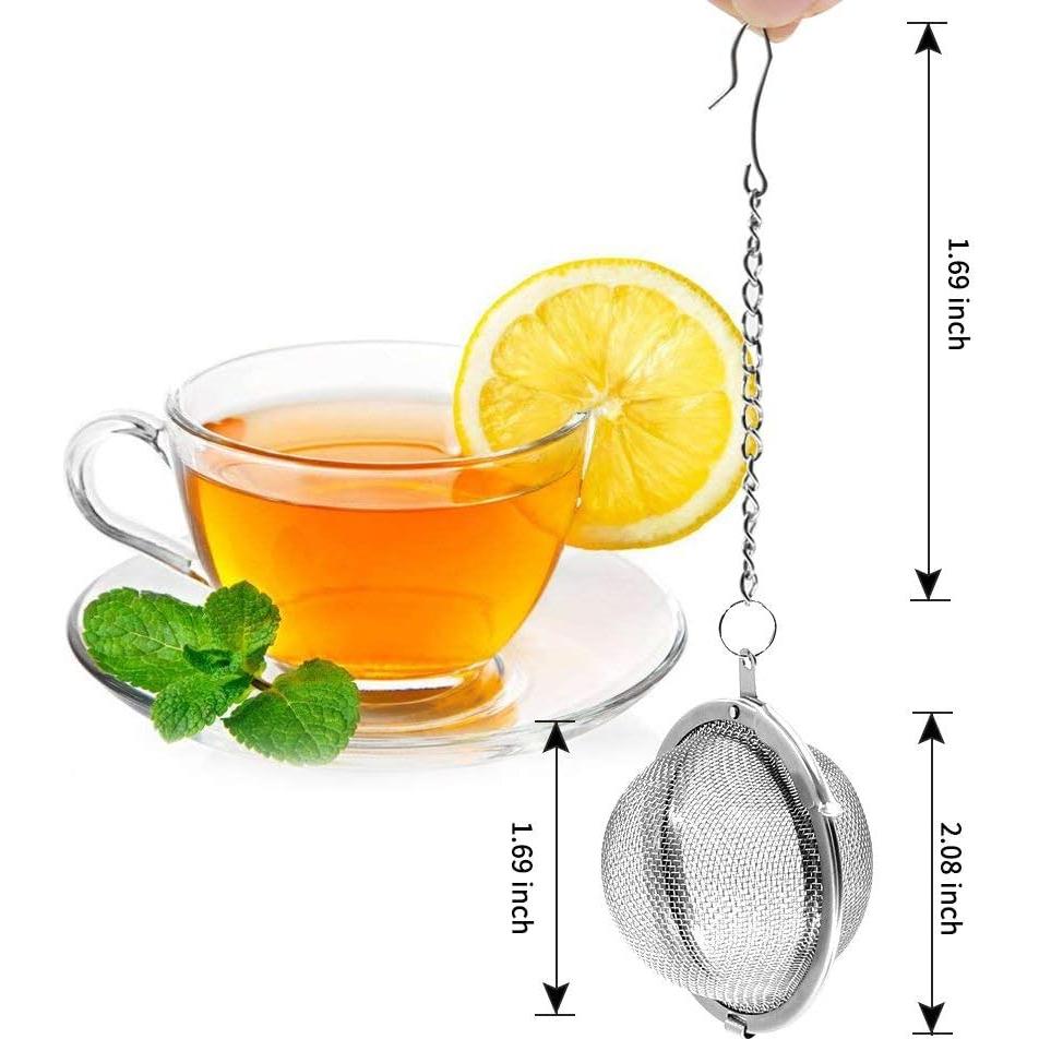 Colador de Té de Acero Inoxidable Fu Store - 2 Piezas 5.3 cm