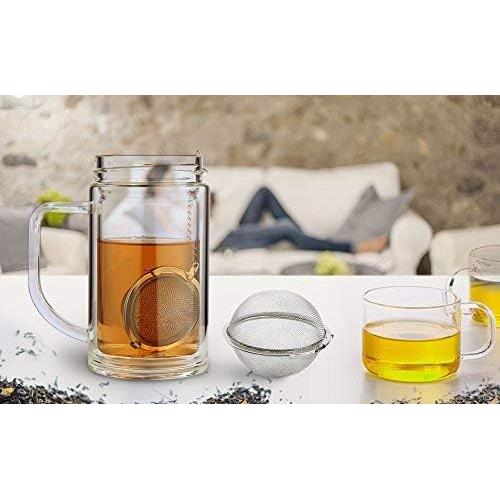 Colador de Té de Acero Inoxidable Fu Store - 2 Piezas 5.3 cm