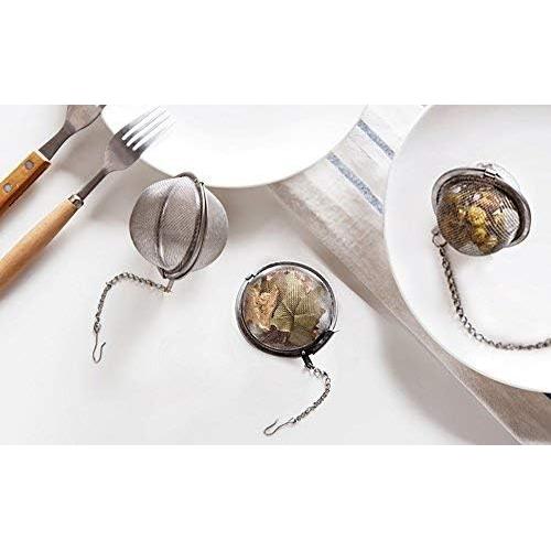 Colador de Té de Acero Inoxidable Fu Store - 2 Piezas 5.3 cm