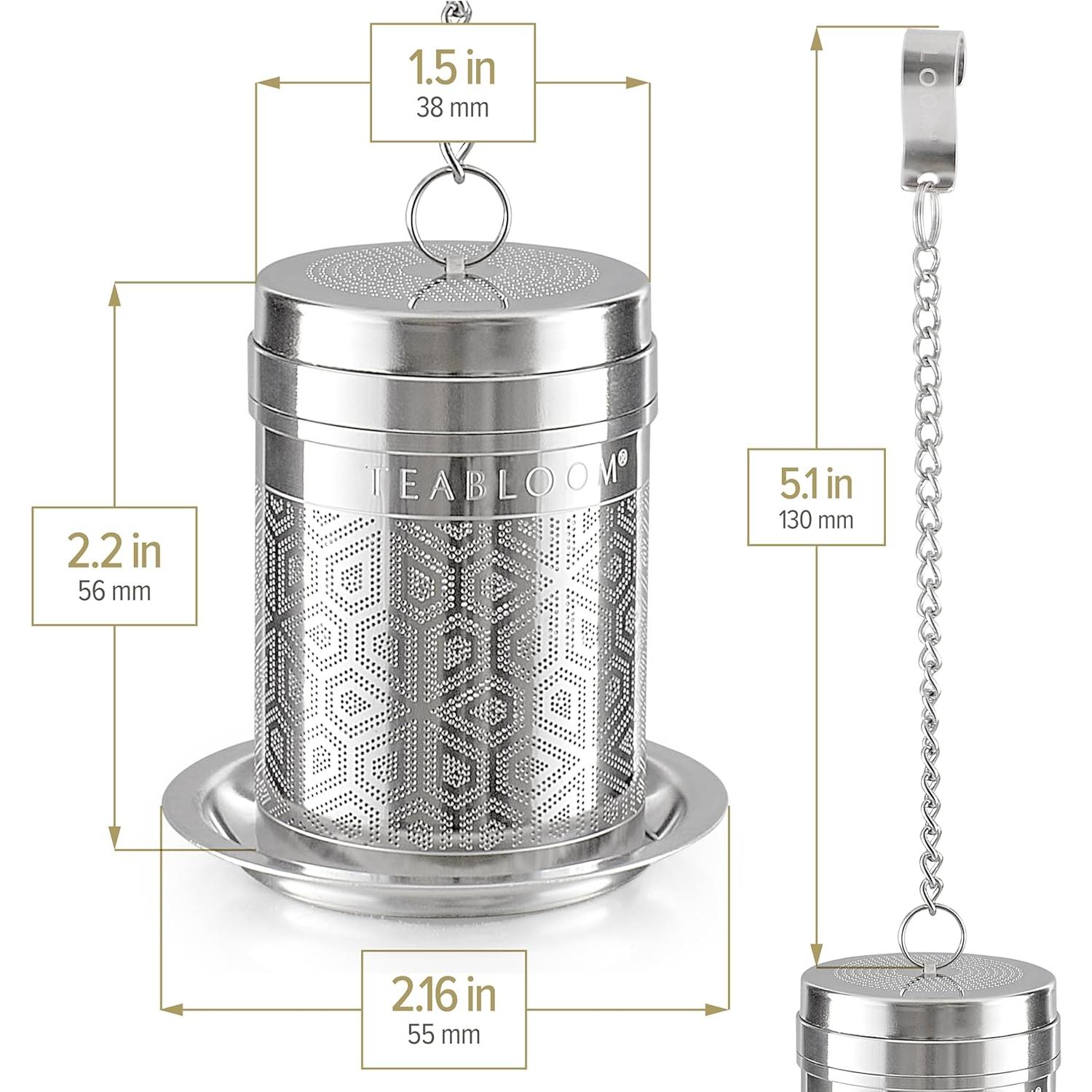 Infusor de Té Teabloom Acero Inoxidable Pequeño 3.8cm