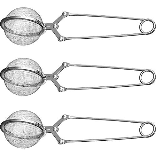 Colador de Té LEVLOVS Snap Ball Acero Inoxidable Paquete de 3