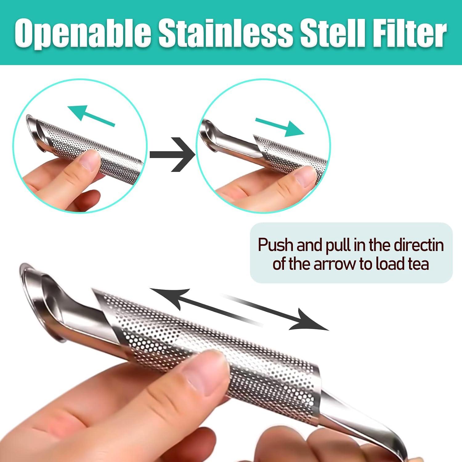 Set de Infusores de Té Serrenf Acero Inoxidable 3 Piezas