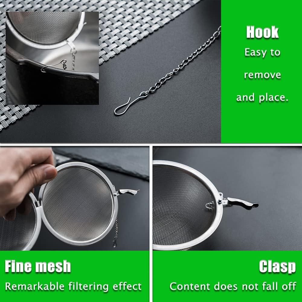 Infusor de Té GOLF 2 Piezas Acero Inoxidable 8.9 cm