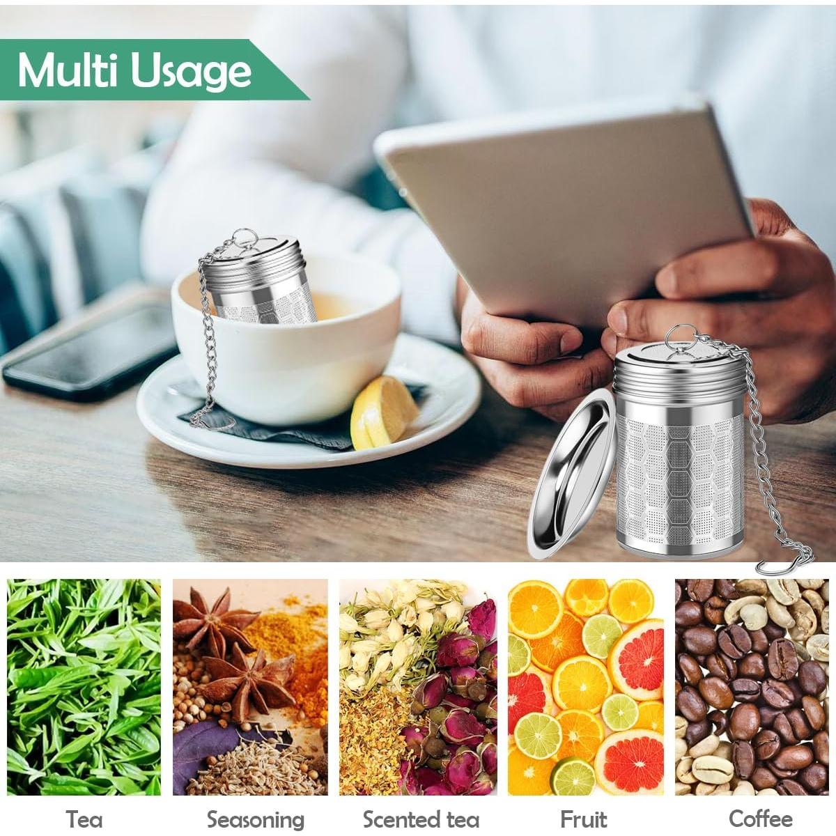 Paquete de 2 Infusores de Té HAWOWZ Acero Inoxidable 4 cm