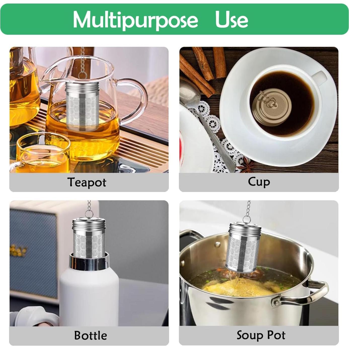 Paquete de 2 Infusores de Té HAWOWZ Acero Inoxidable 4 cm