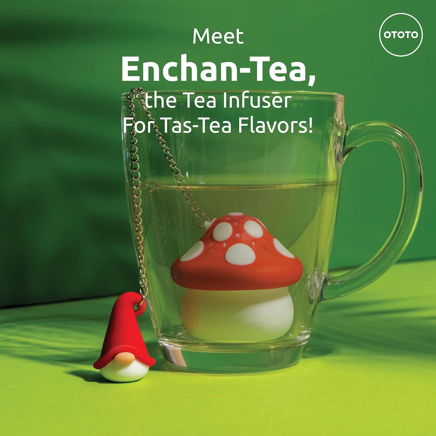 Infusor de Té OTOTO Enchan-Tea Gnomo Reutilizable Rojo