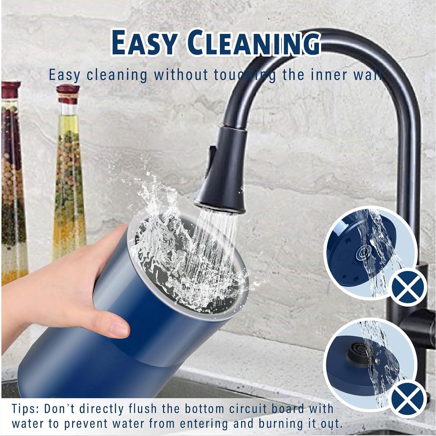 Espumador de Leche Huogary N31 2-en-1 500W Azul 110ml